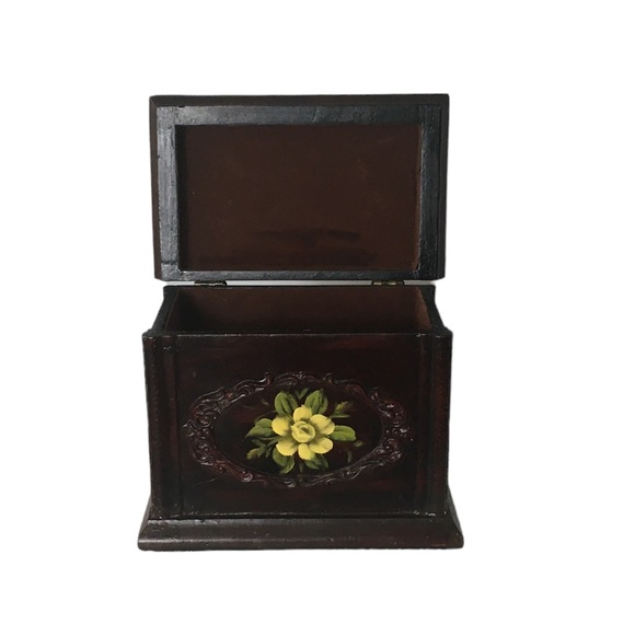 Wood Box Decorations Brown Flour One Size - Picture 4 of 5